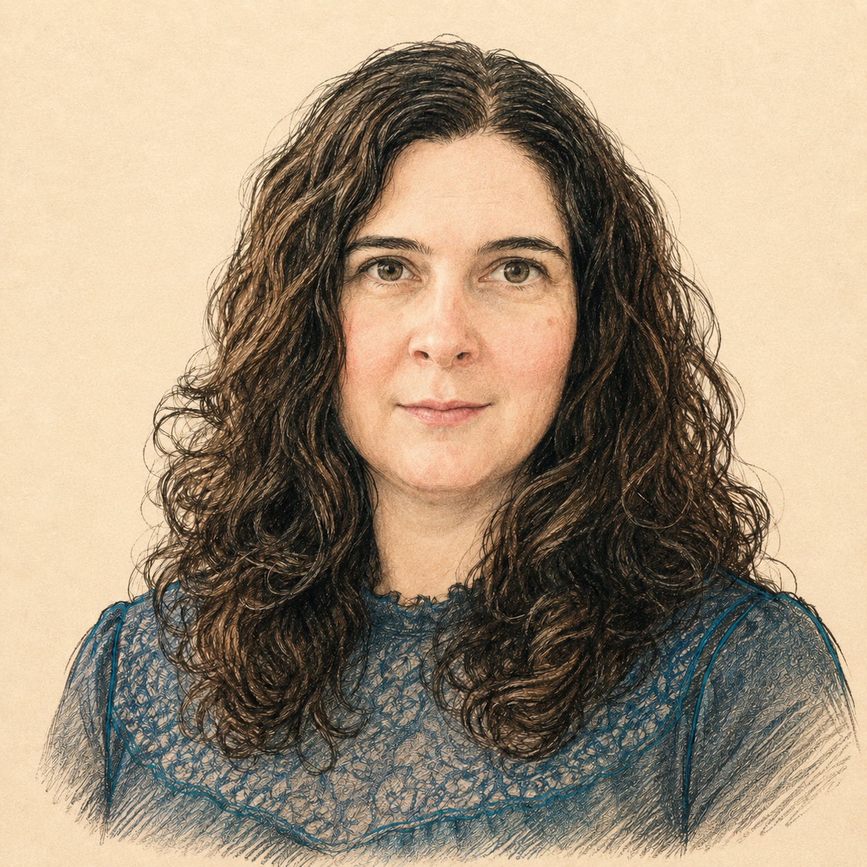 Pencil portrait of Stephanie McKinley